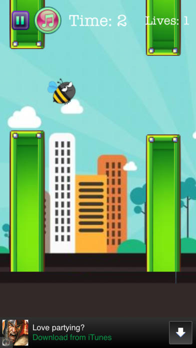 Screenshot of Angry Flappy Bee