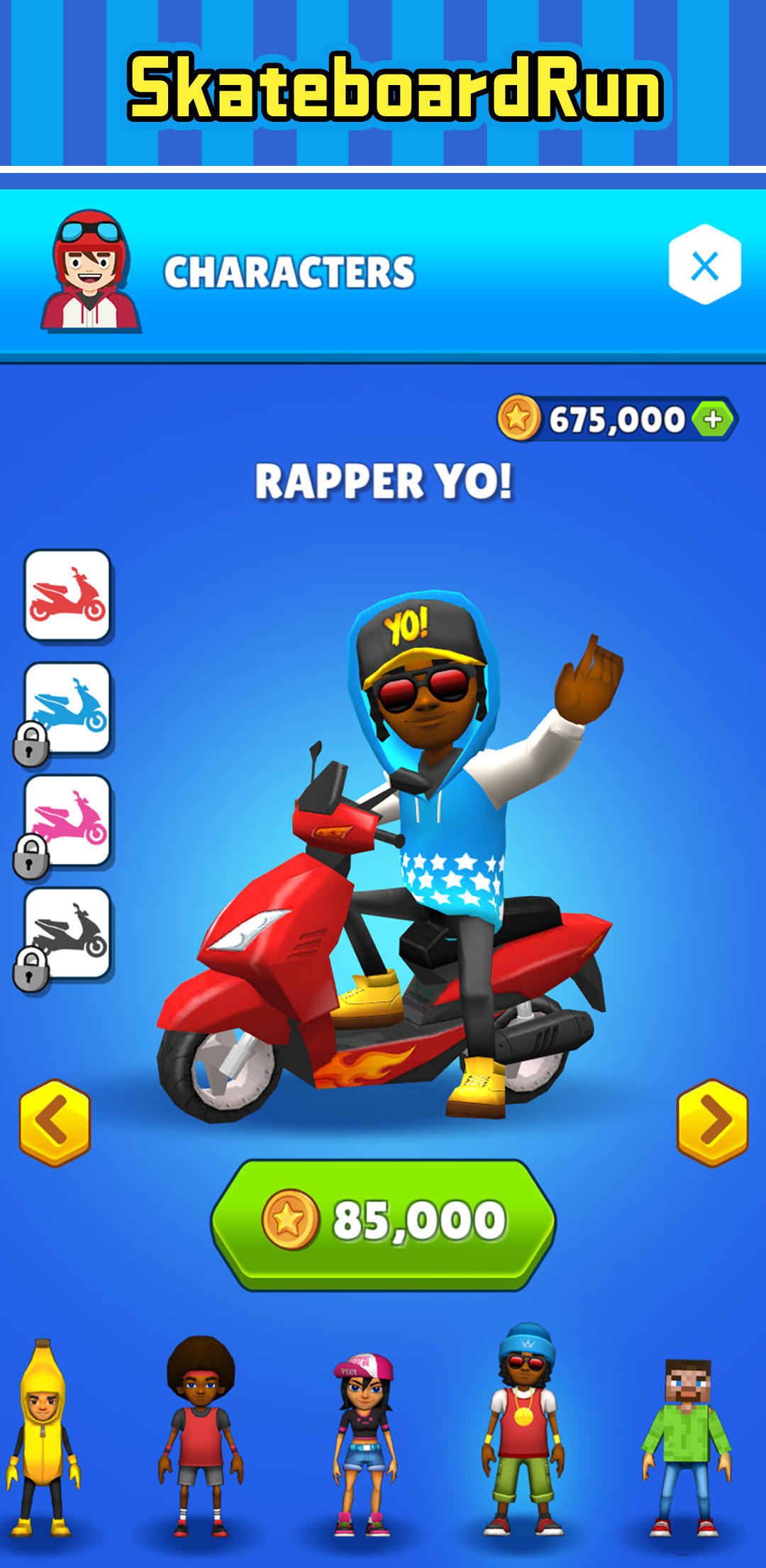 Skateboard Run Game Screenshot