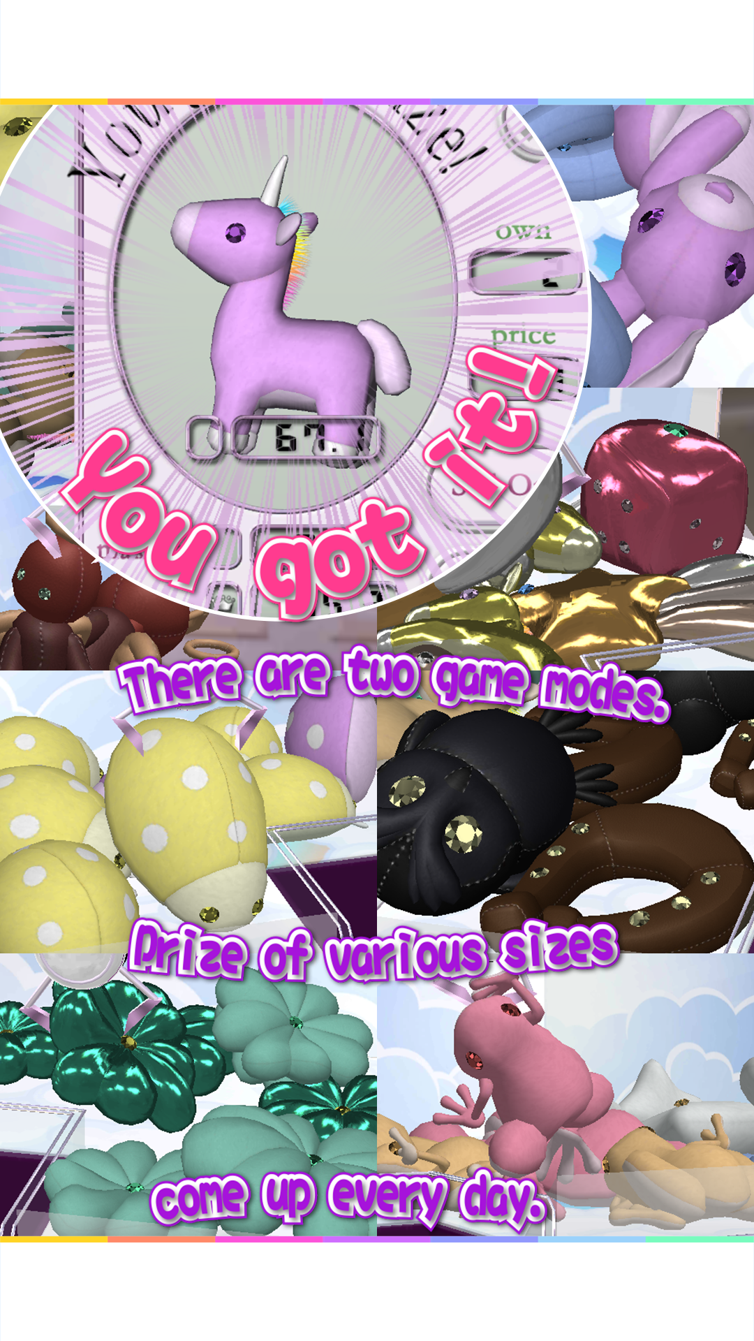 Claw Crane Lucky Charms Game Screenshot