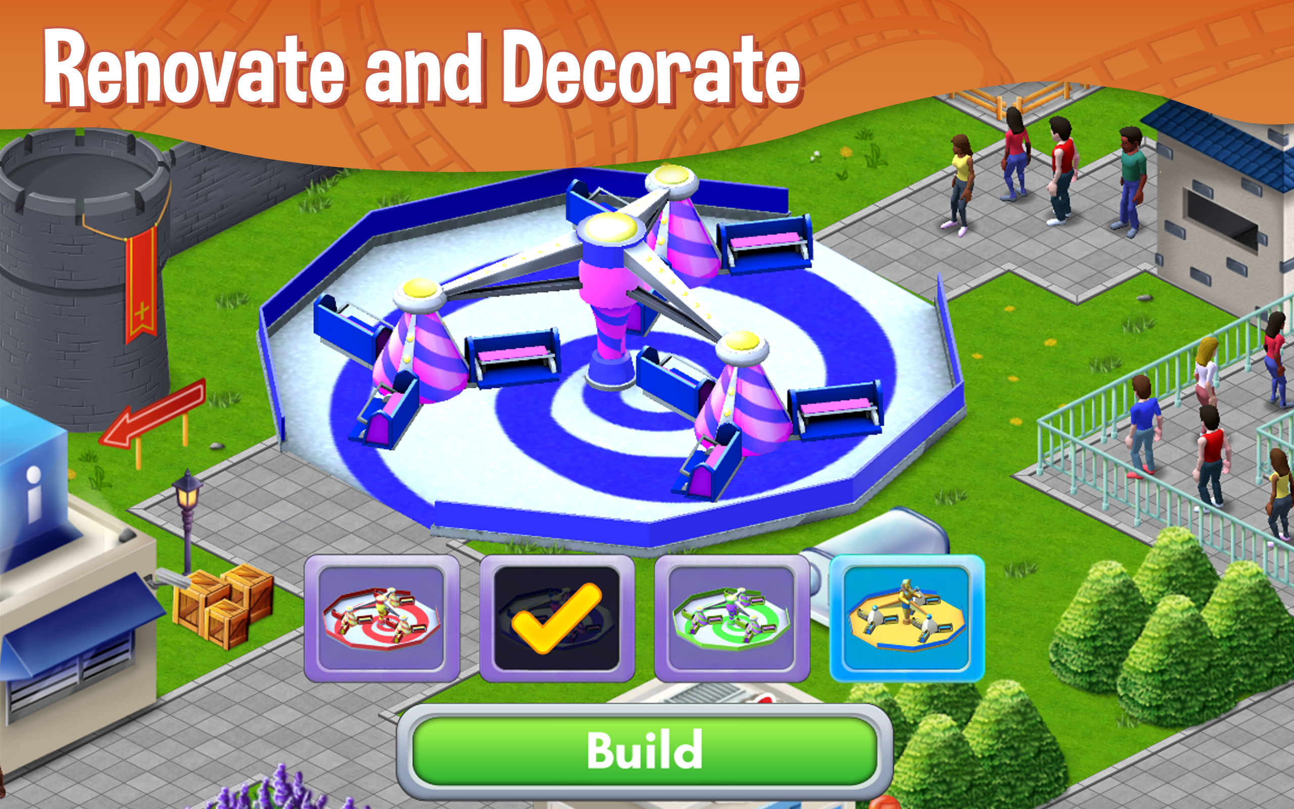 Screenshot 1 of RollerCoaster Tycoon® 스토리 