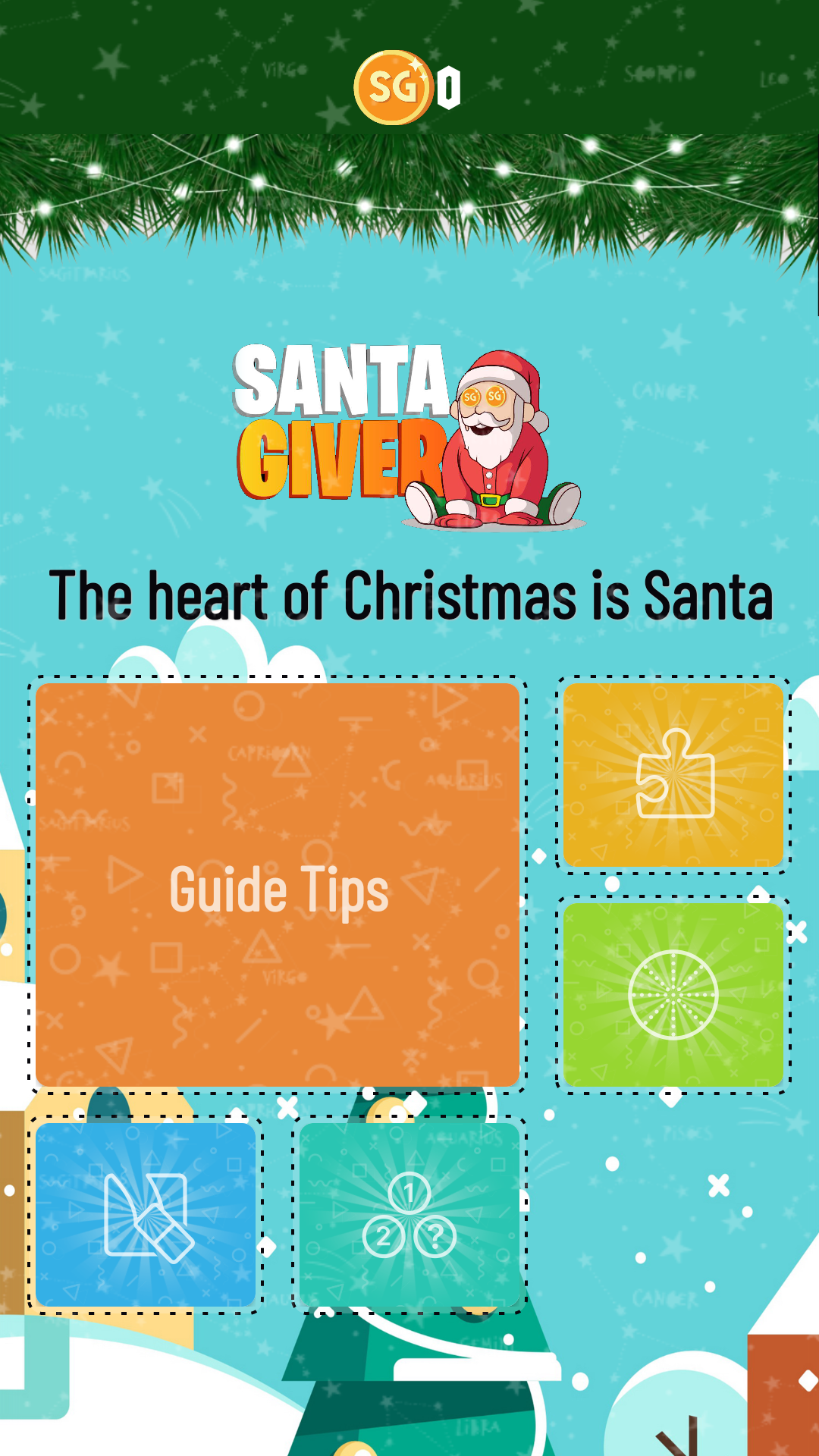 Santa Giver: quiz coin Game Screenshot