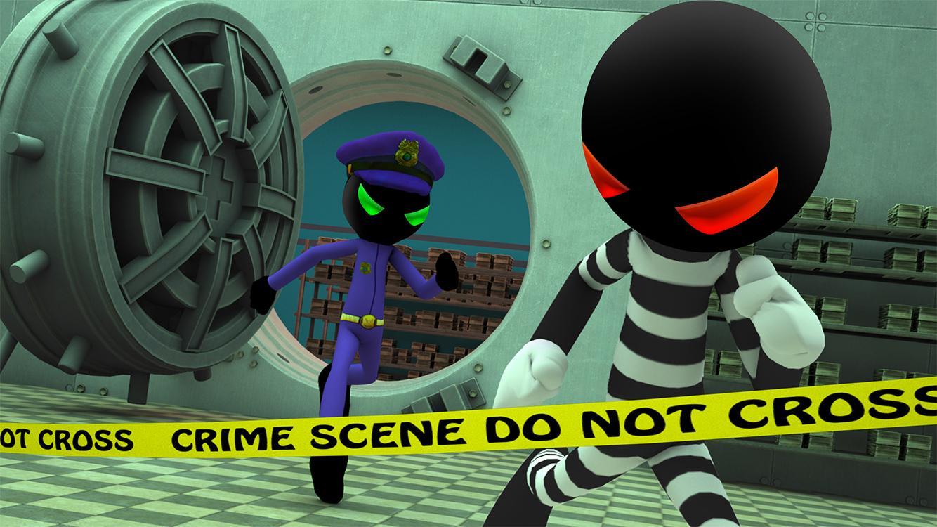 Criminal Stickman Escape 3D ゲームのスクリーンショット