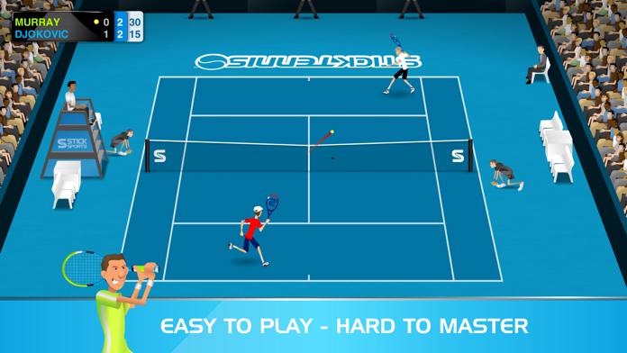 Captura de Tela do Jogo Stick Tennis