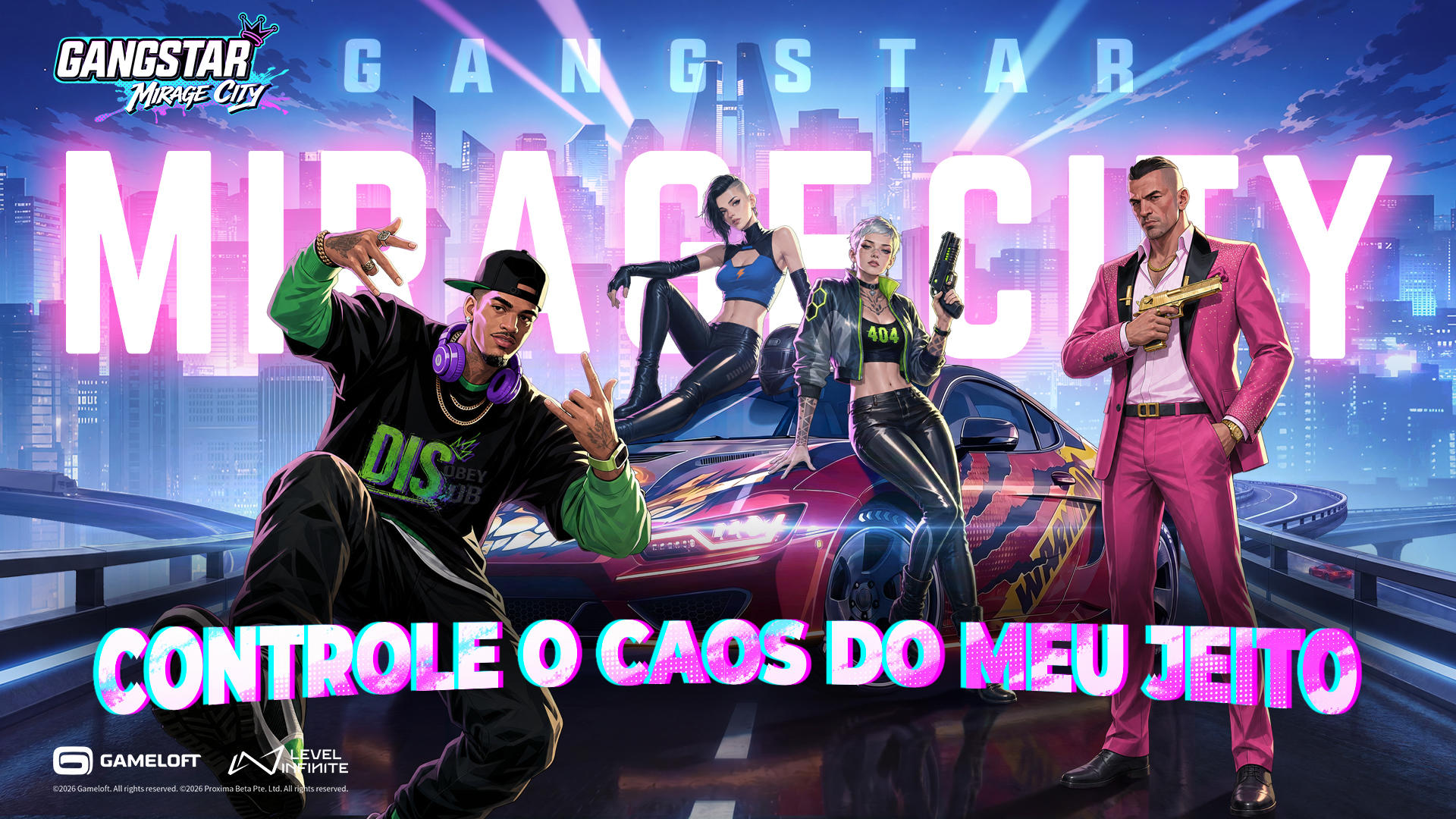 Captura de Tela do Jogo Gangstar Mirage City: Online