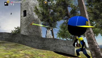 Stickman Disc Golf Battle Game Screenshot