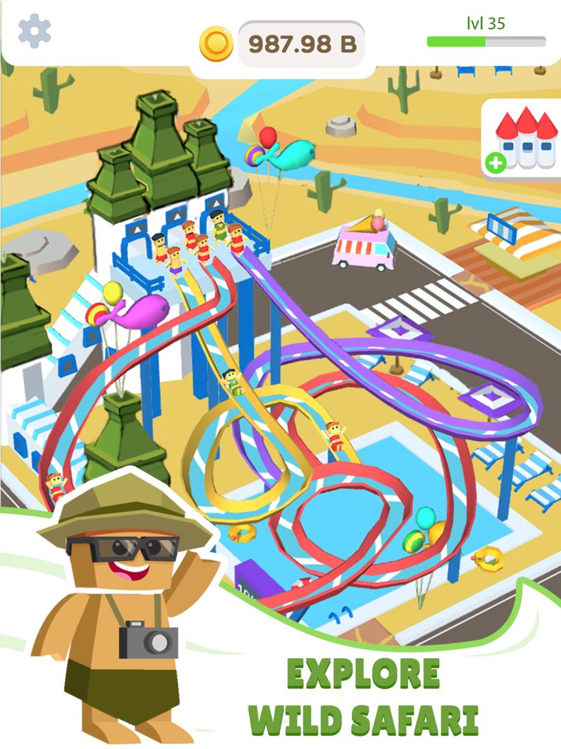 Idle Waterpark 3D Fun Aquapark screenshot game