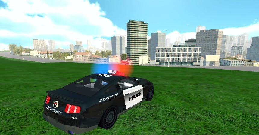 Screenshot of Flying Police Car Simulator