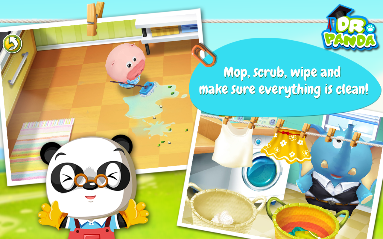 Dr. Panda Home Game Screenshot