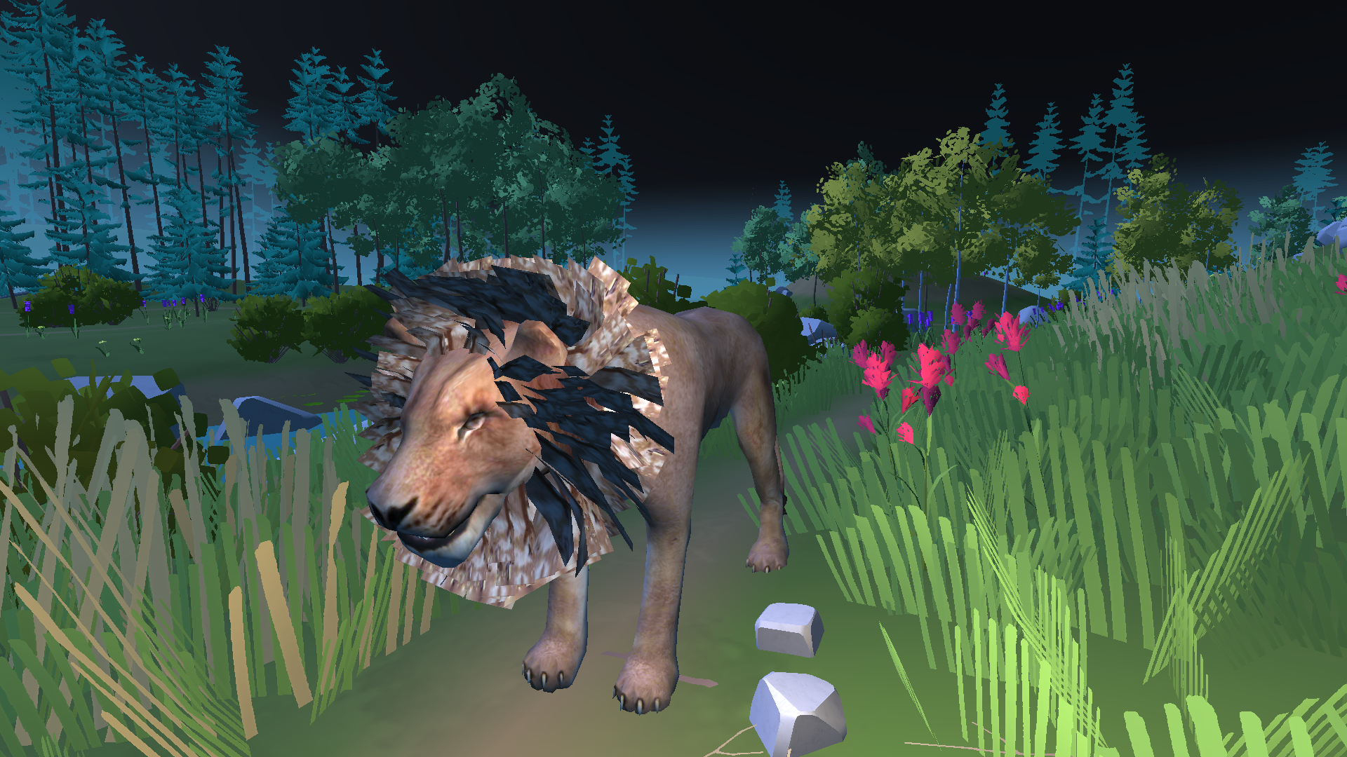Majestic Lion King Jungle Game Game Screenshot