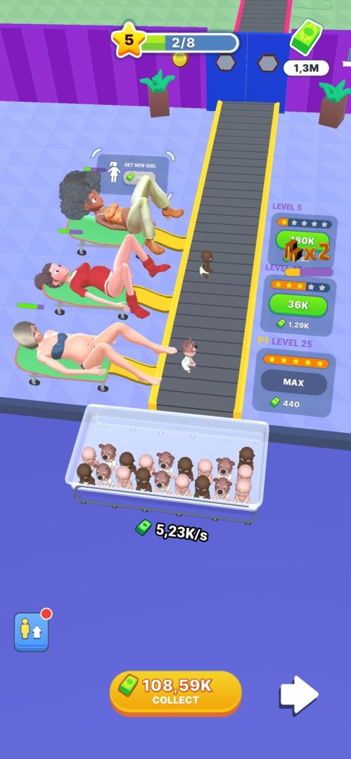 Delivery Room: Idle factory ภาพหน้าจอเกม