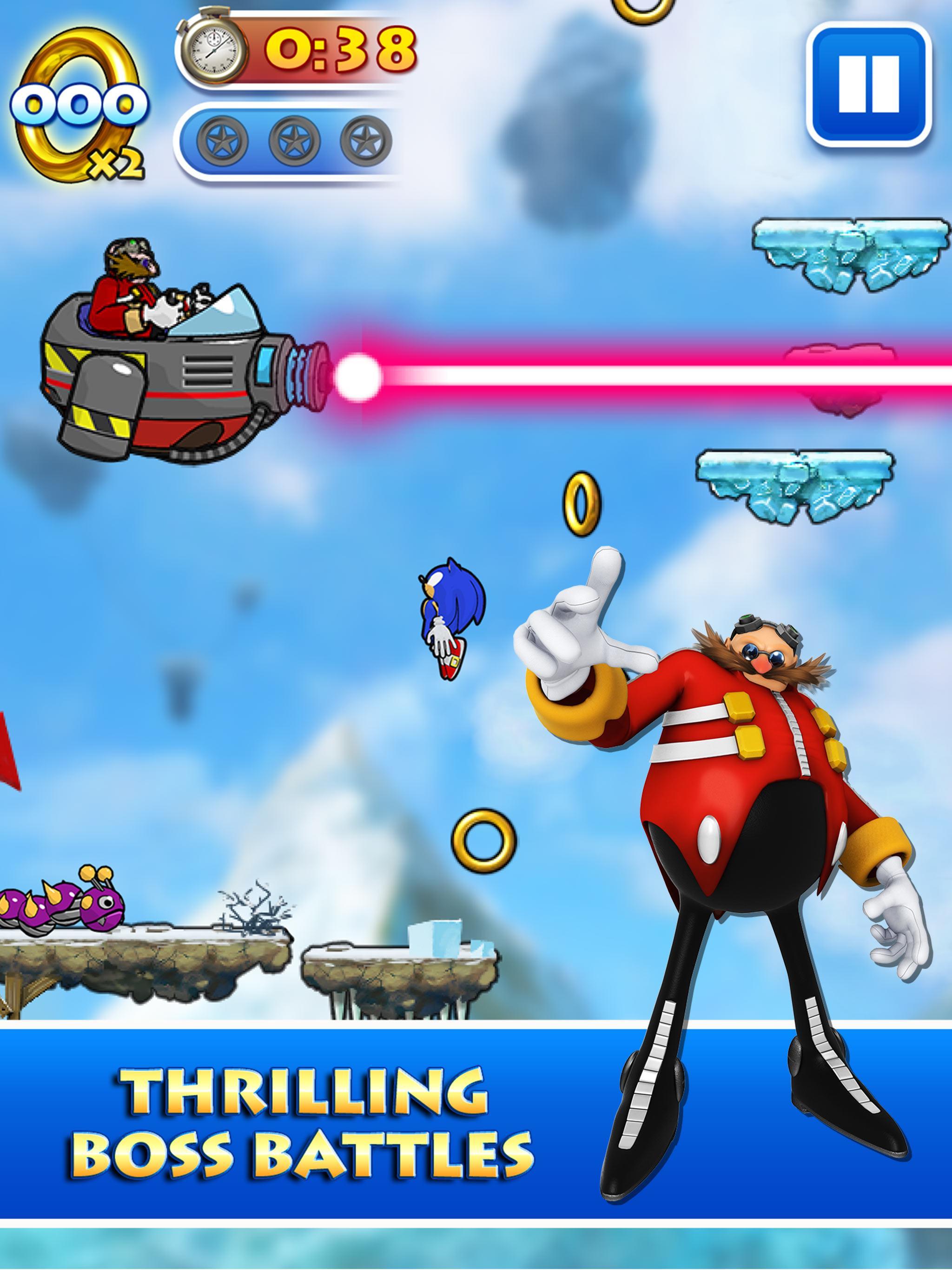 Sonic Jump Pro Game Screenshot