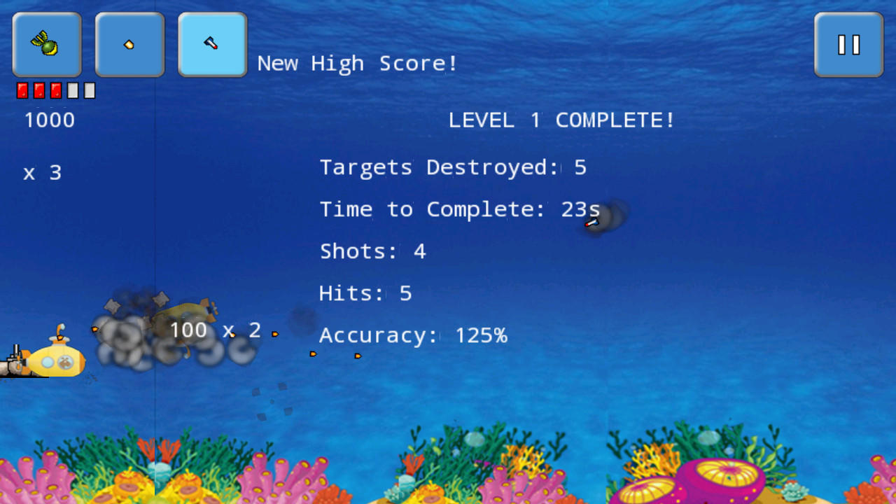 Captura de Tela do Jogo 潜艇突袭