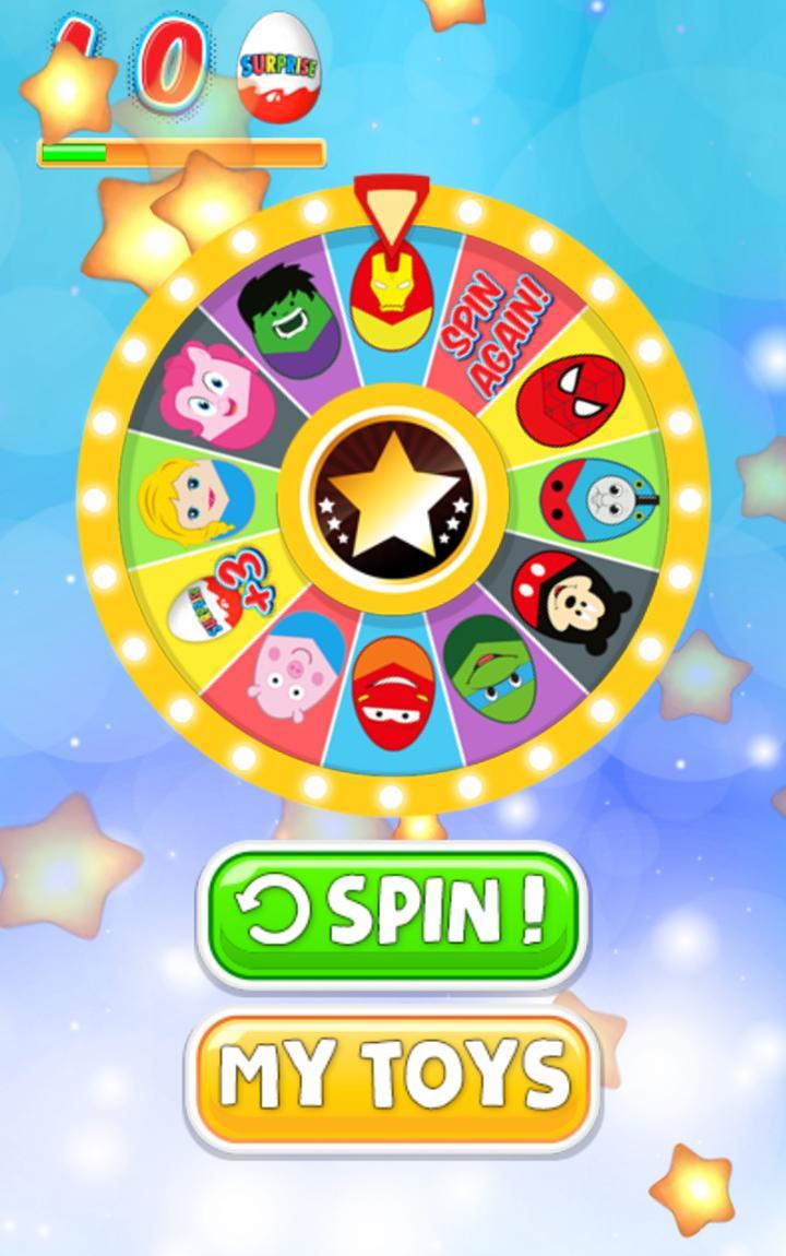 Скриншот игры Wheel Of Surprise Eggs
