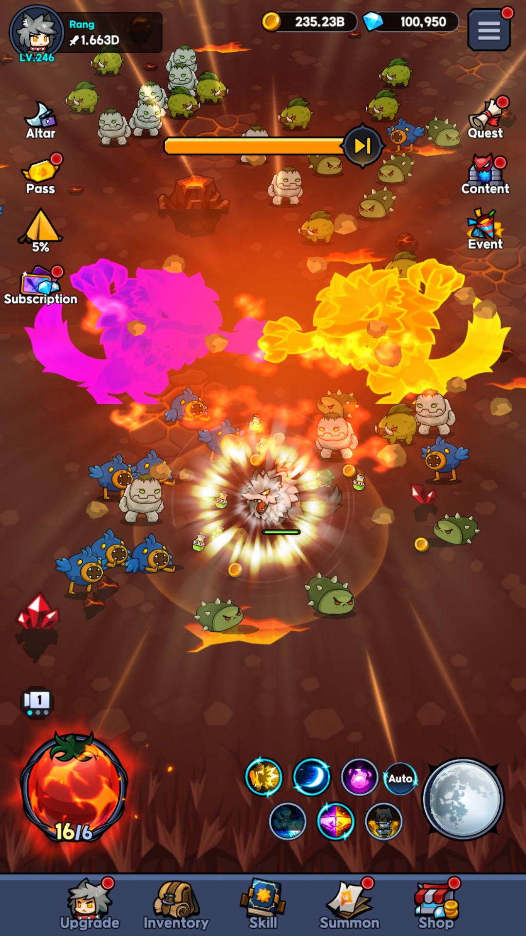 Go Go Wolf! - Idle RPG Game Screenshot