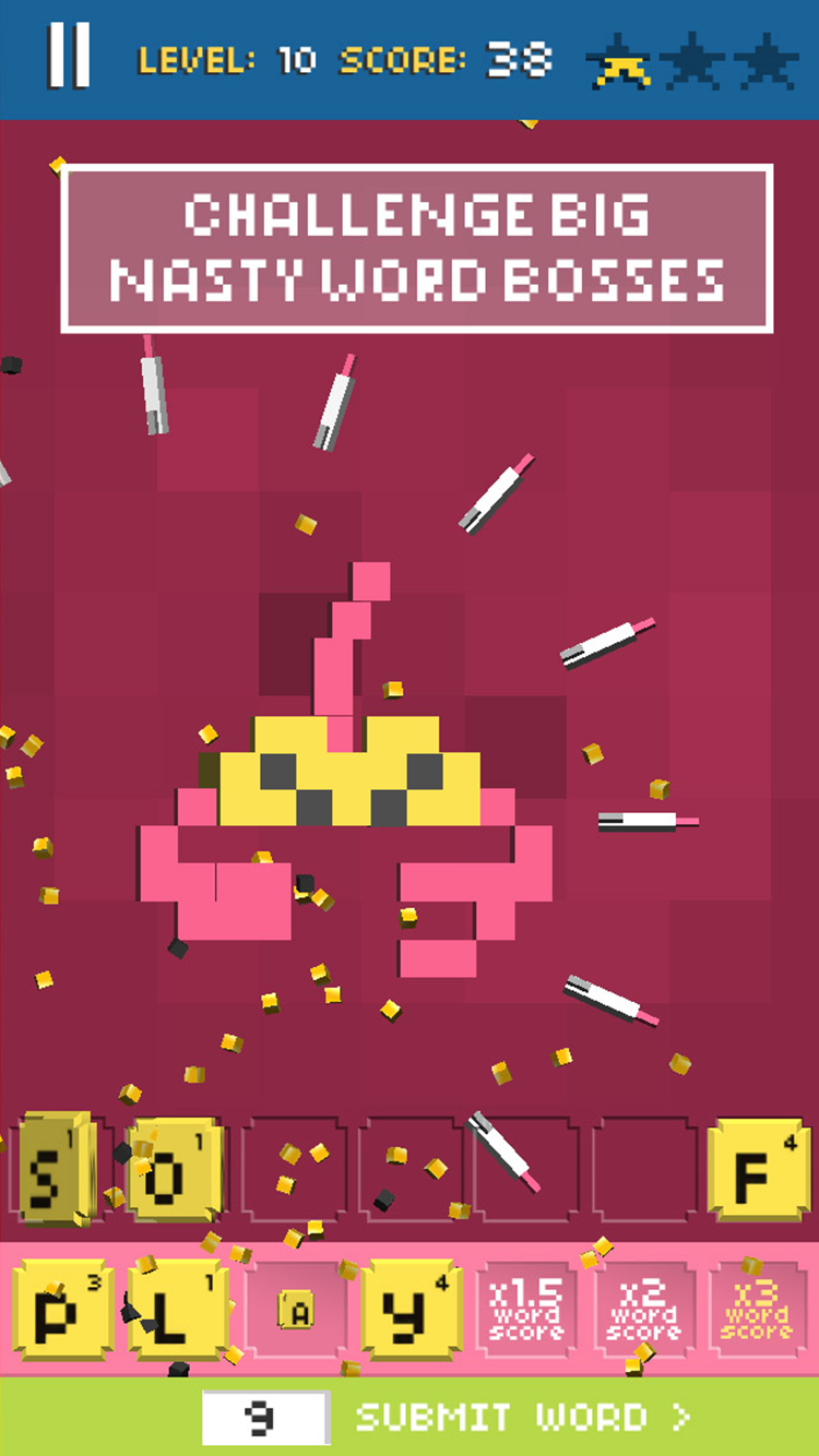 Word Invaders Game Screenshot