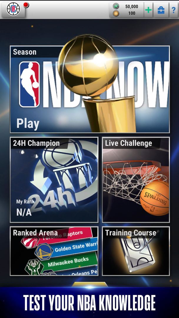 Screenshot of NBA NOW Mobile Basketball Game