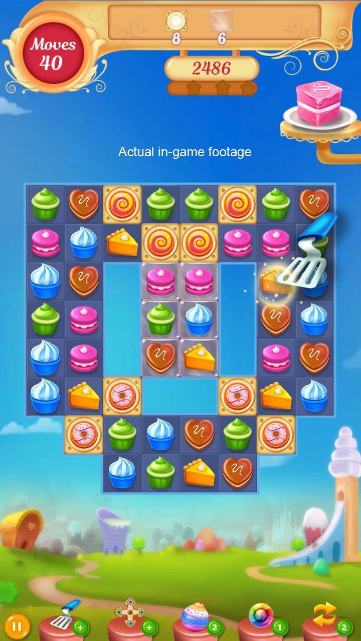 Screenshot of Cupcake Match 3 Mania