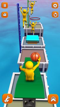 Flipped Chain Dunk Game Screenshot