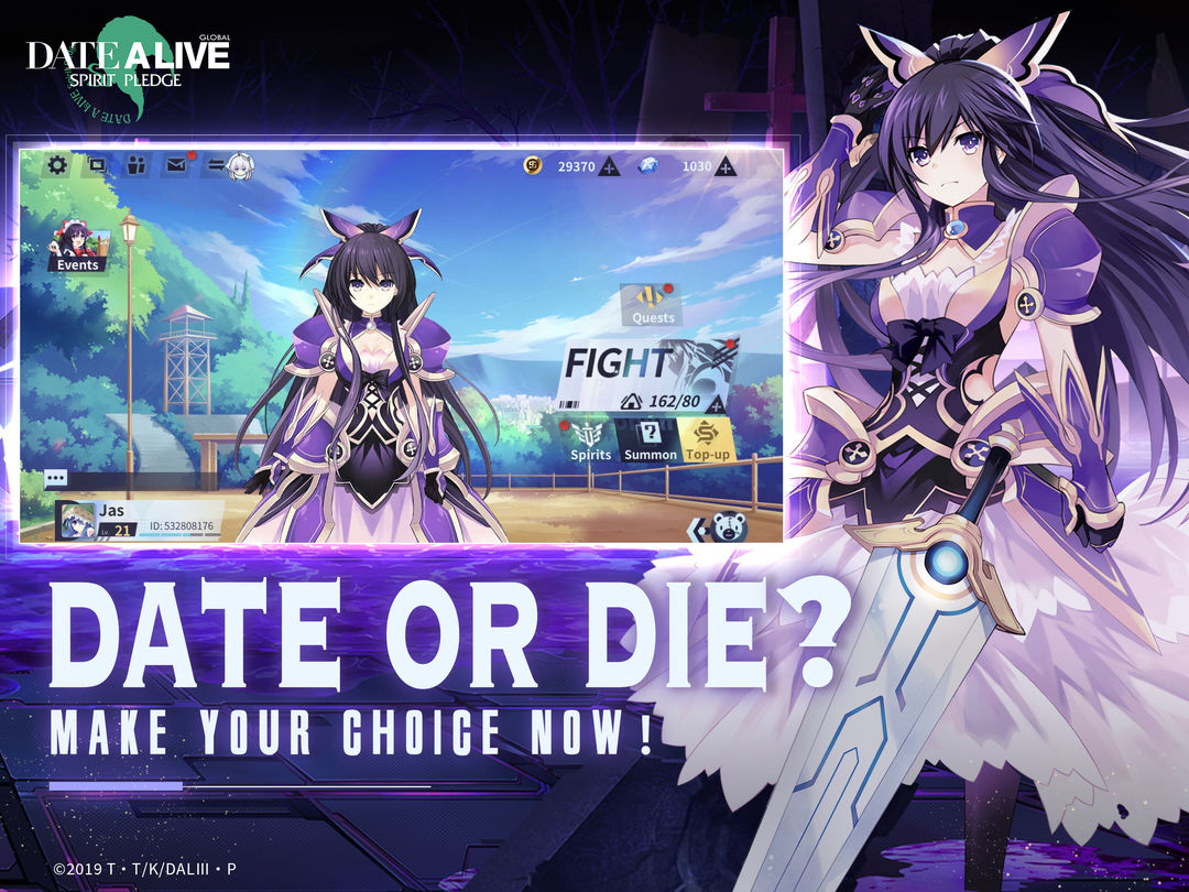 Date A Live: Spirit Pledge HD ภาพหน้าจอเกม