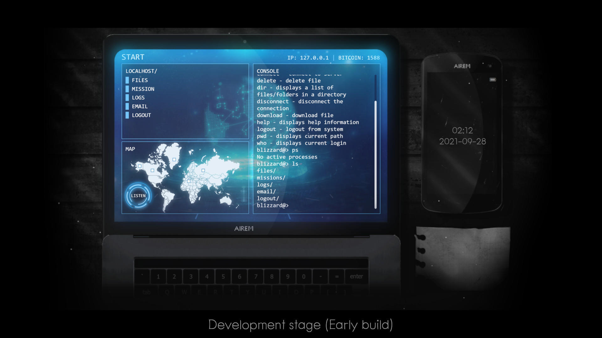 Cuplikan Layar Game Airhack: Hacking