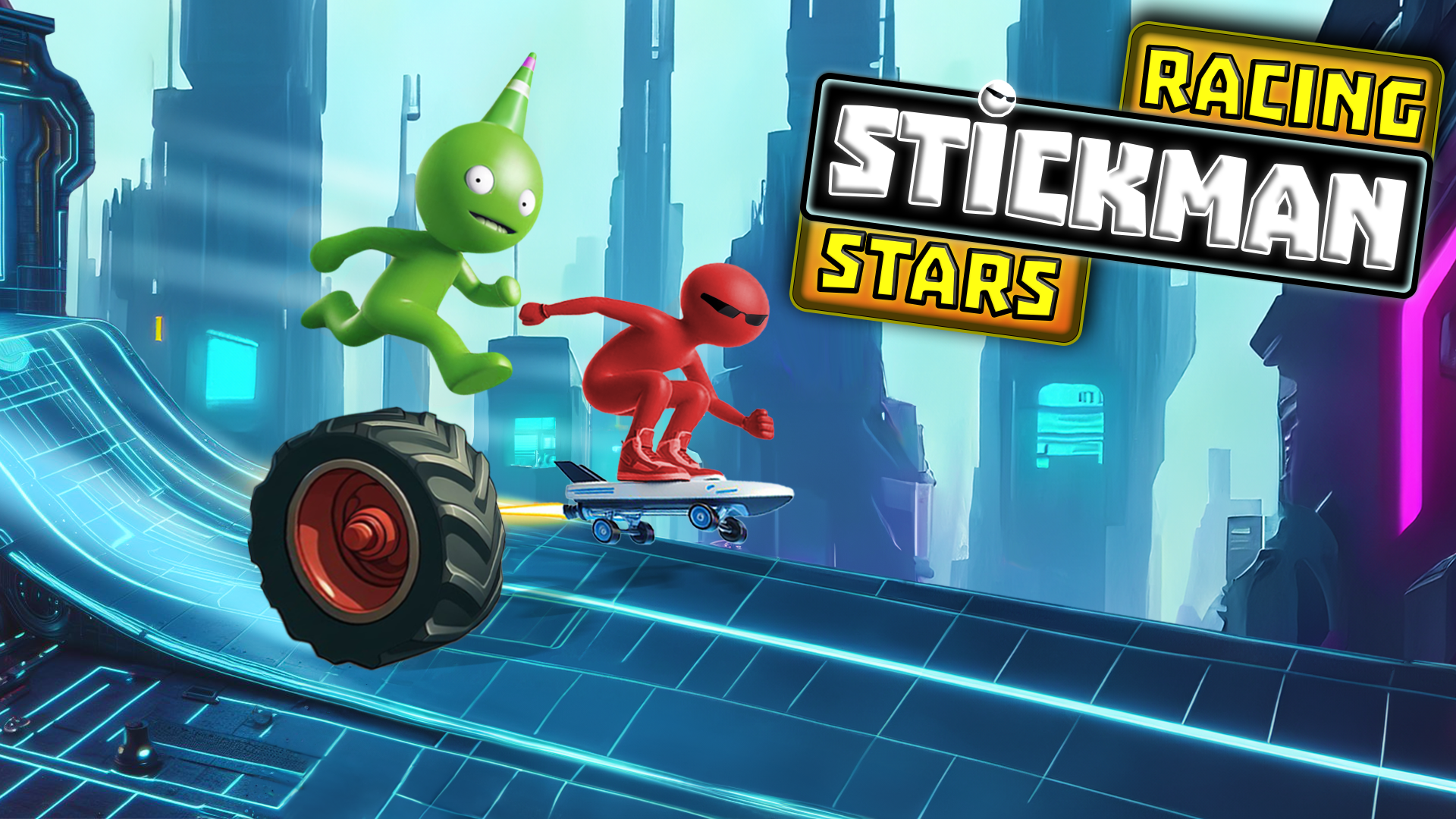 Cuplikan Layar Game Stickman Stars - Rival Racing