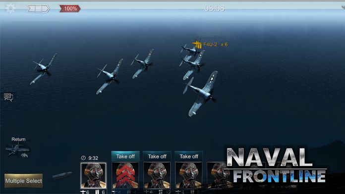 海軍最前線 - WW2海空戰艦飛機航空母艦對戰遊戲遊戲截圖