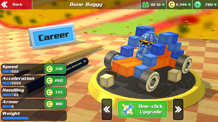 Screenshot 1 of Pixel Car Racing: Blocky Crash 