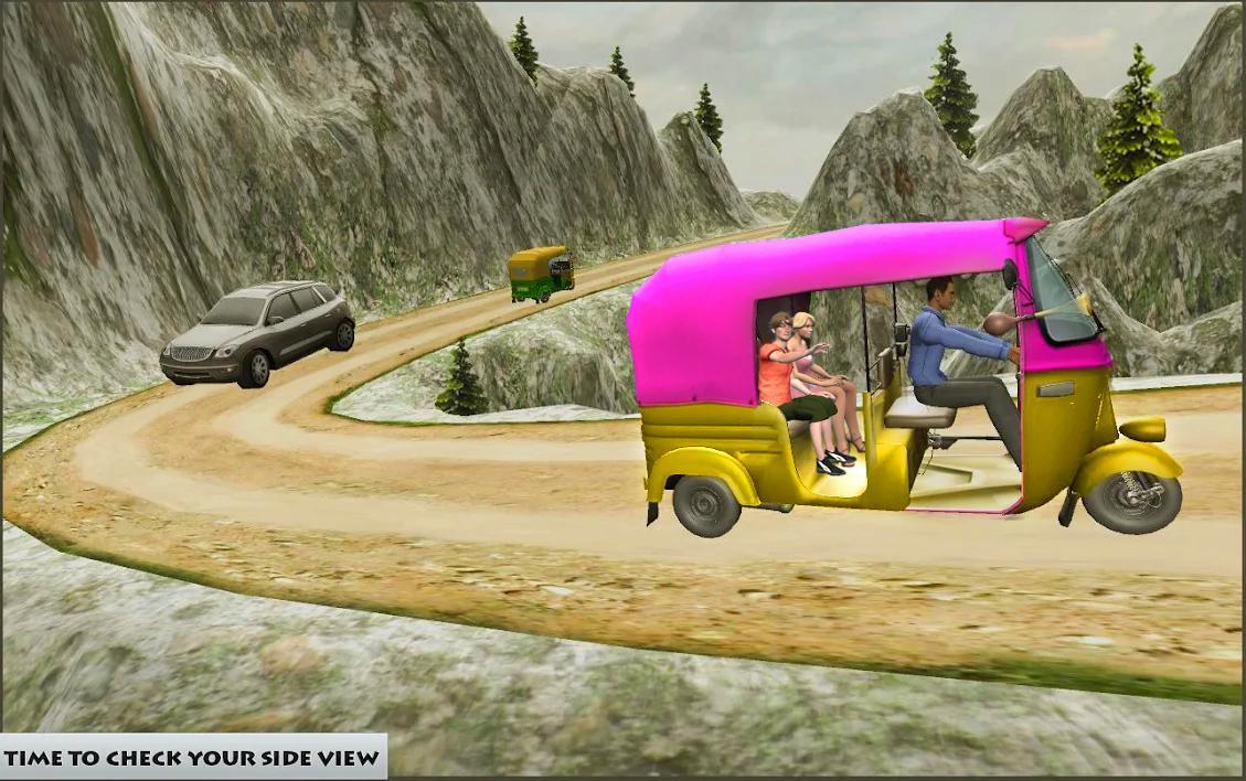 Mountain Auto Tuk Tuk Rickshaw Game Screenshot