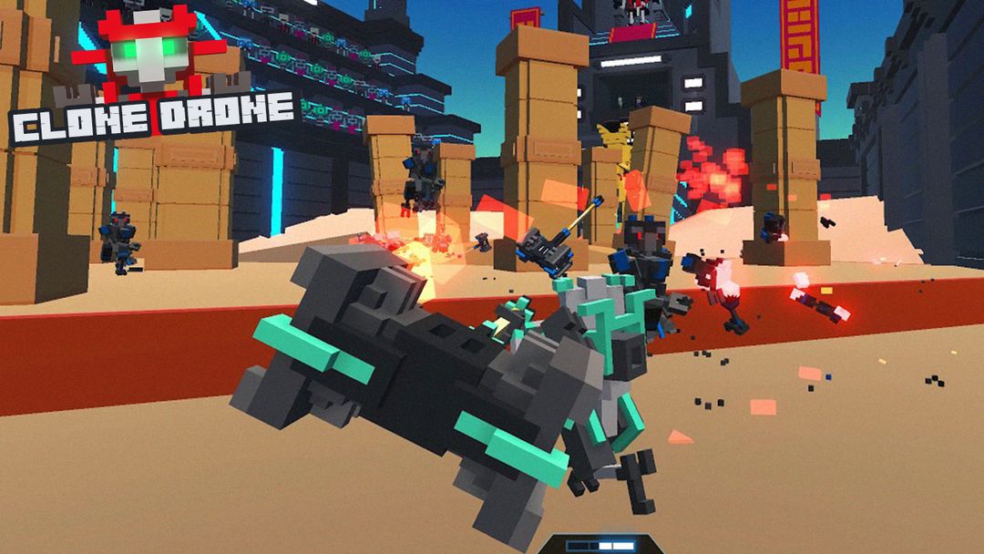 Clone Drone Fighting in Danger Zone Battle screenshot game