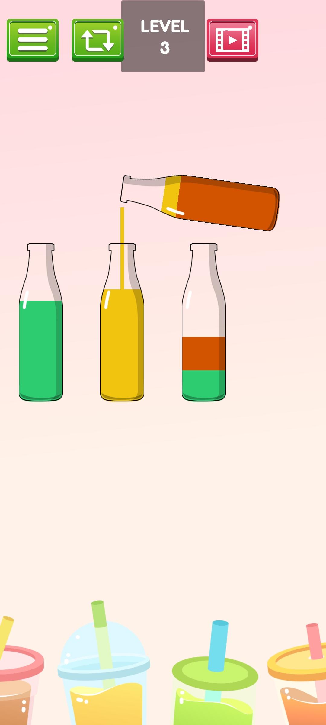 Water Color Bottle Game Screenshot