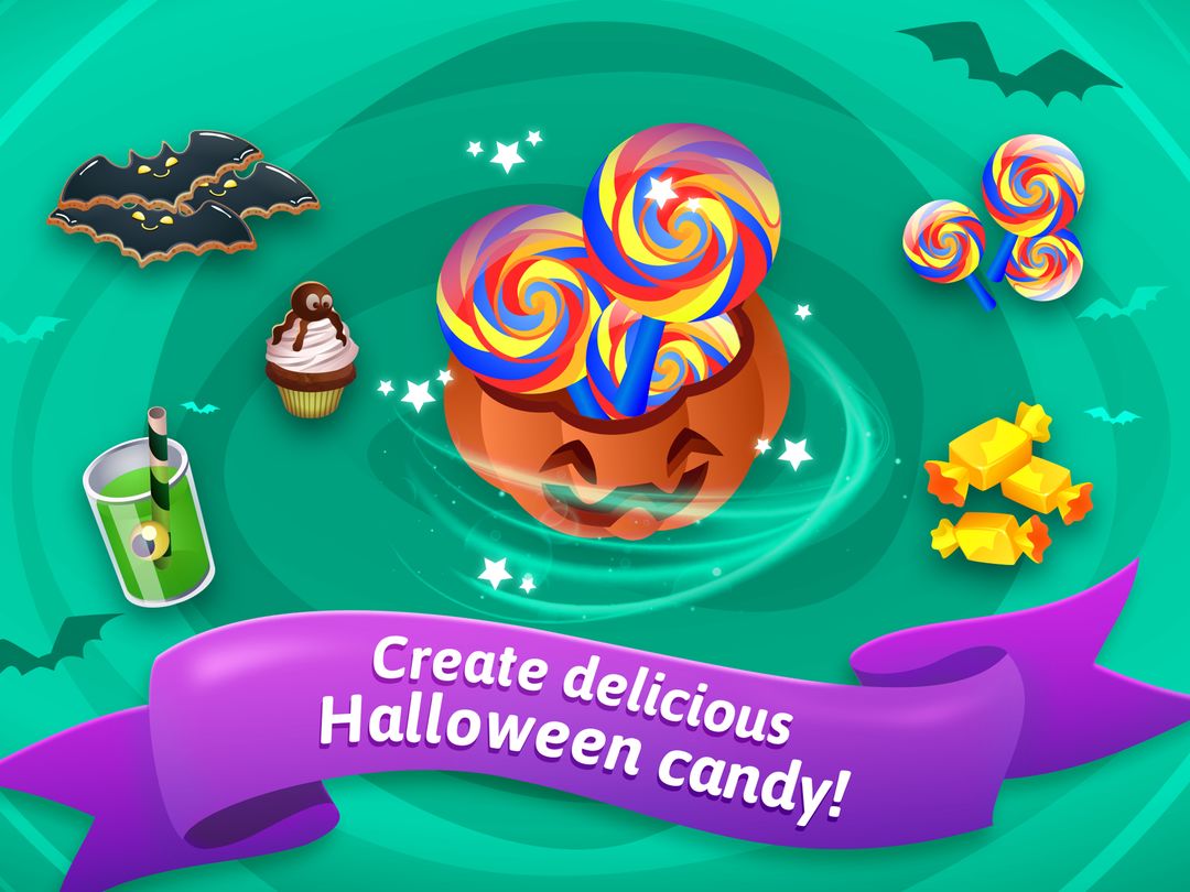Screenshot of Halloween Candy Shop Food Game