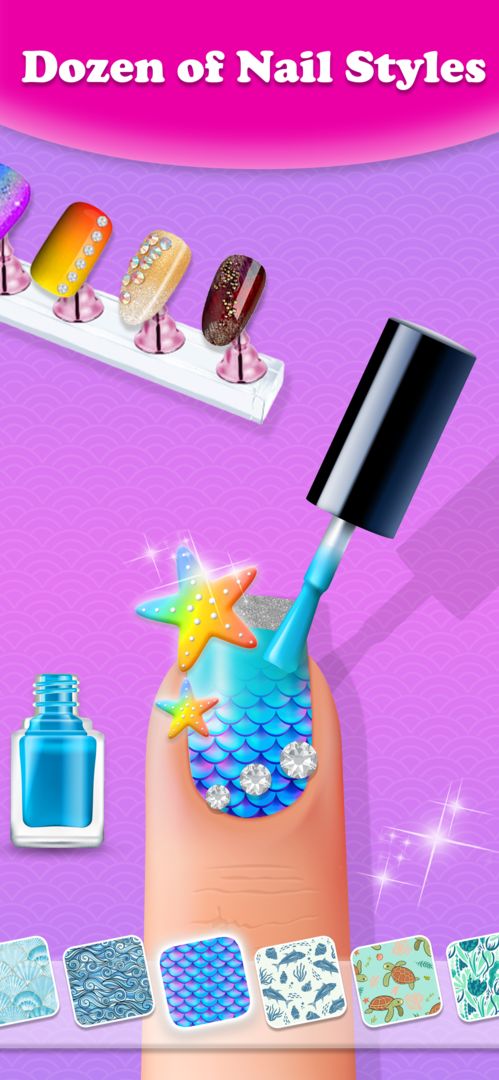 Nail Salon Games Acrylic Art screenshot game