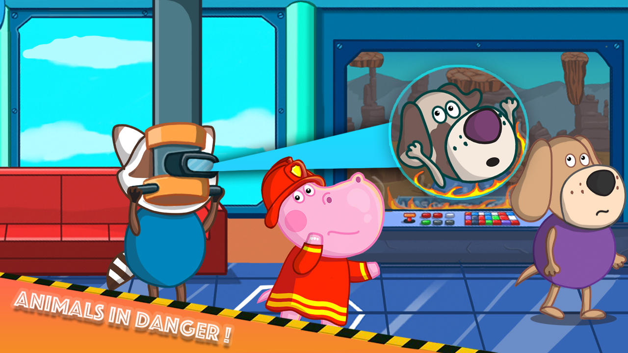 Fireman Hippo: City Hero ภาพหน้าจอเกม