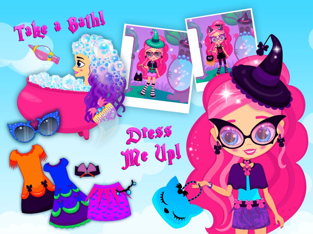 Screenshot of Little Witches Magic Makeover