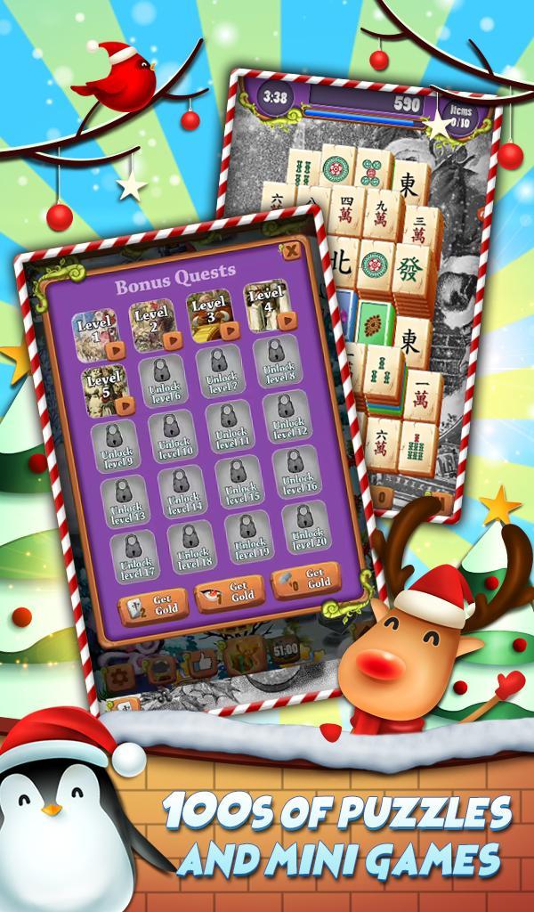 Xmas Mahjong: Christmas Holiday Magic遊戲截圖