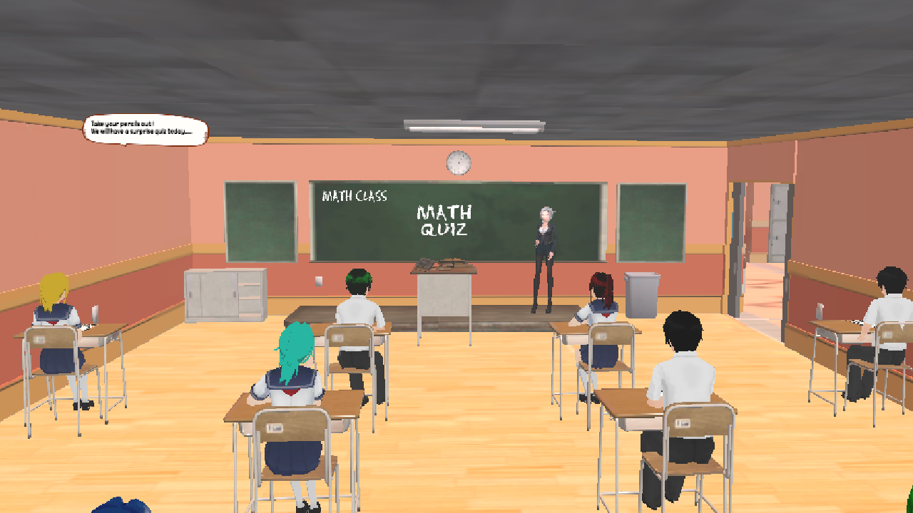 Anime Girls Simulator School Game Screenshot