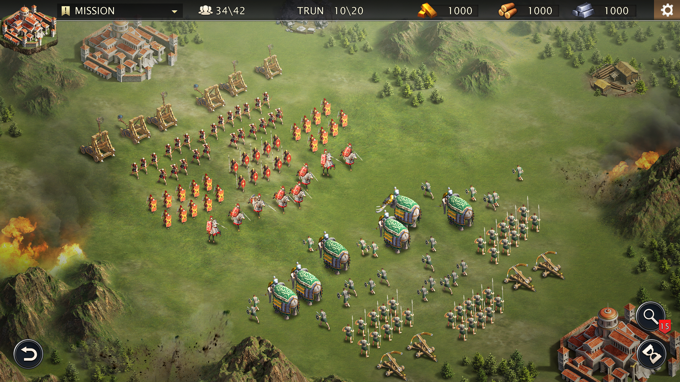 Grand War: Rome Strategy Games Game Screenshot