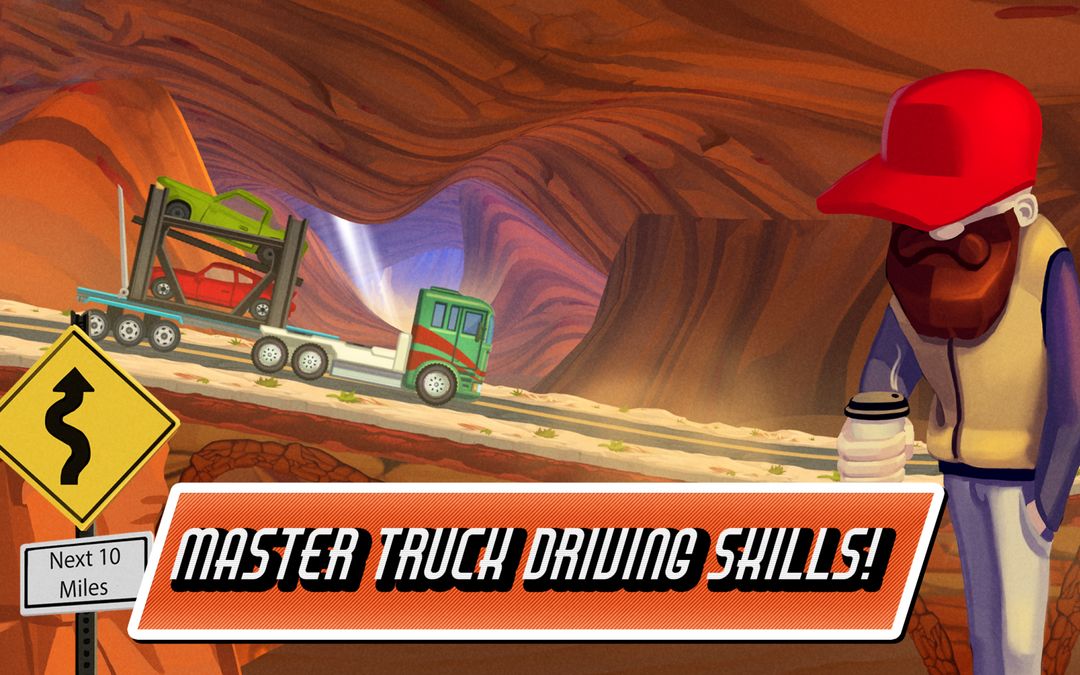 Screenshot of Truck Driving Race US Route 66