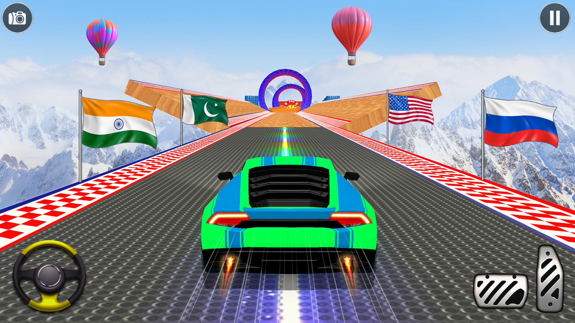 Screenshot of Ramp Car Stunts - GT Car Game