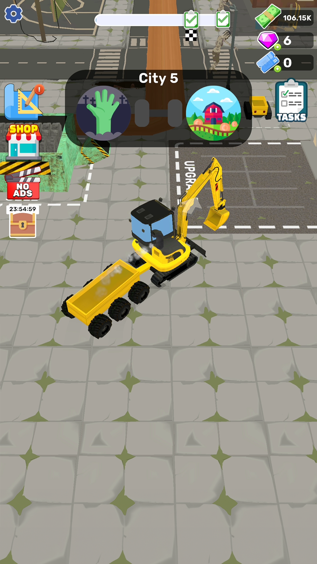 Captura de Tela do Jogo Dozer Demolish: City Tear Down