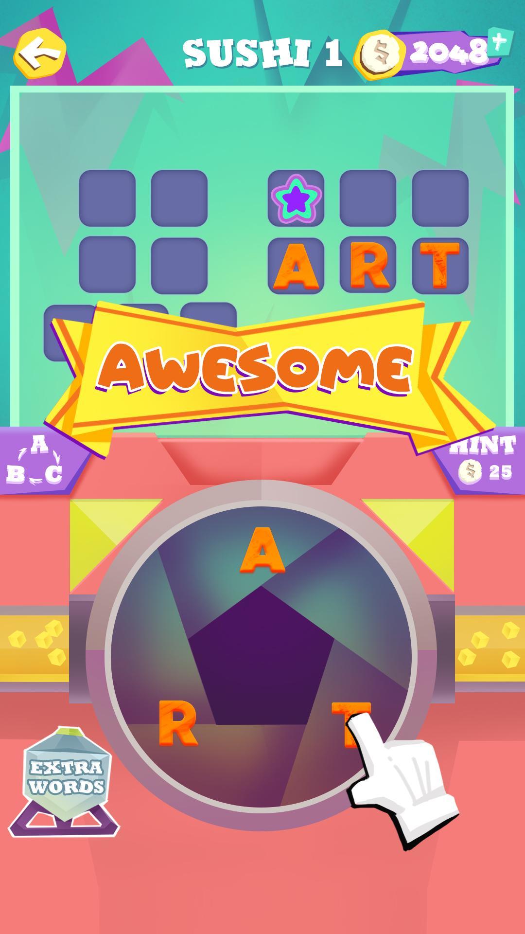 Sugar Words Game Screenshot