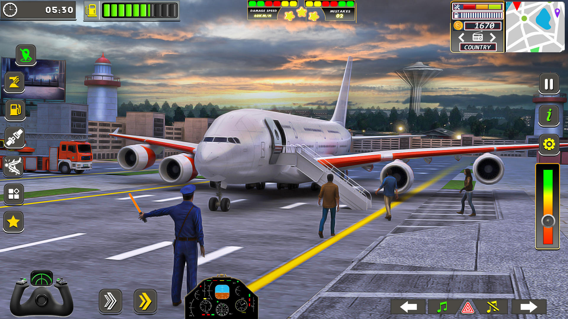 도시 조종사 비행기 게임 게임 스크린 샷