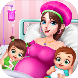Pregnant Mom & Twin Baby Game