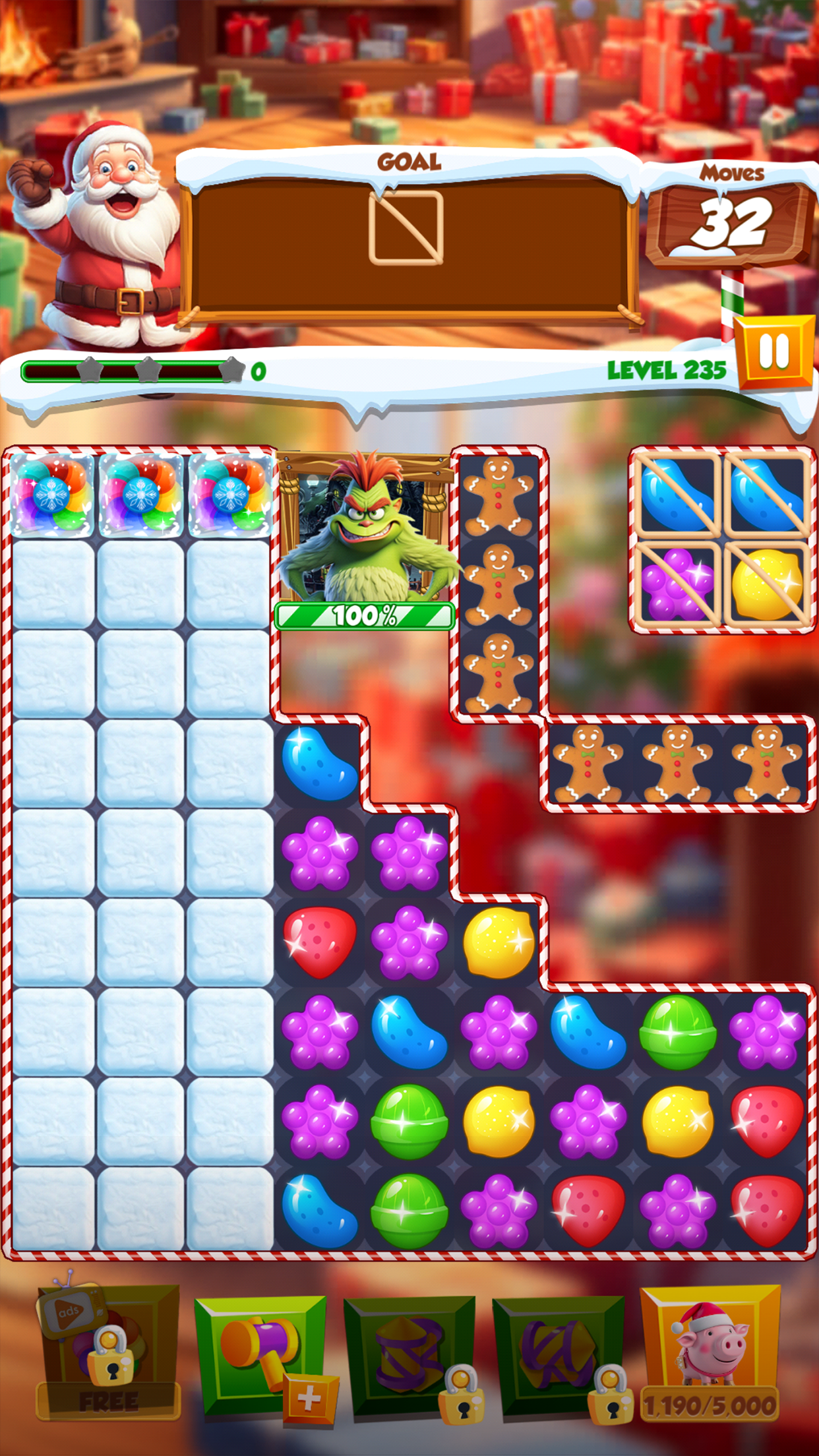 Christmas Magic: Match 3 Game Game Screenshot