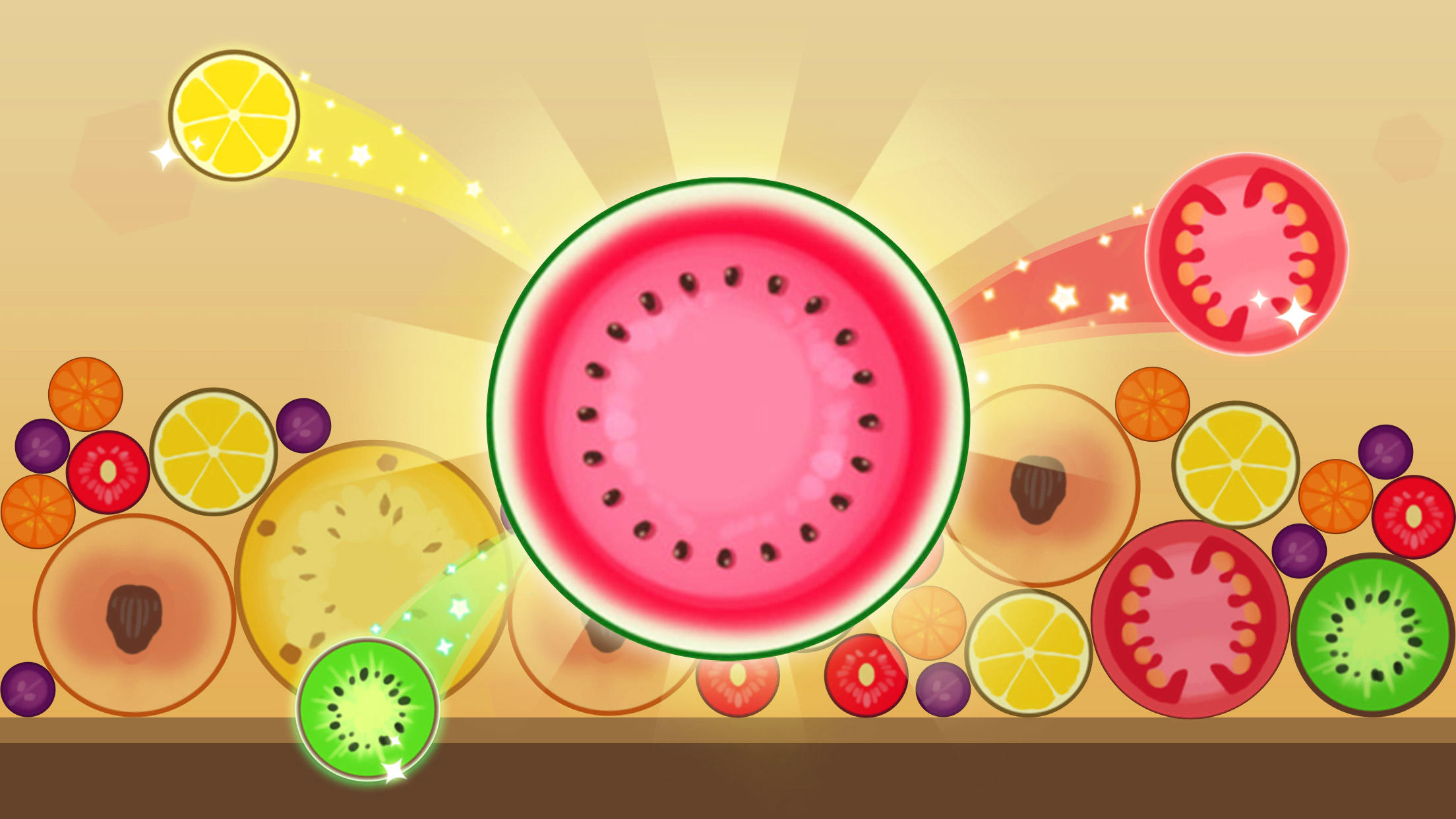 Screenshot 1 of Объединяй фрукты - Объединяй арбуз! Бесплатная игра-головоломка 2.0