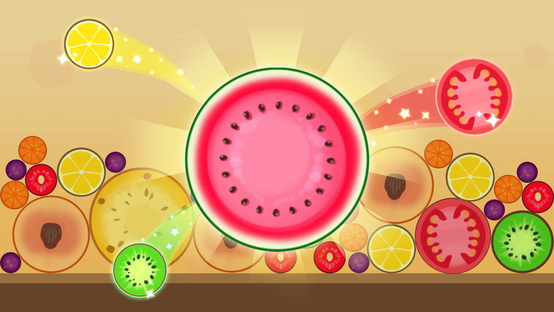 Merge Fruits - Merge Watermelon! Free Puzzle Game ภาพหน้าจอเกม