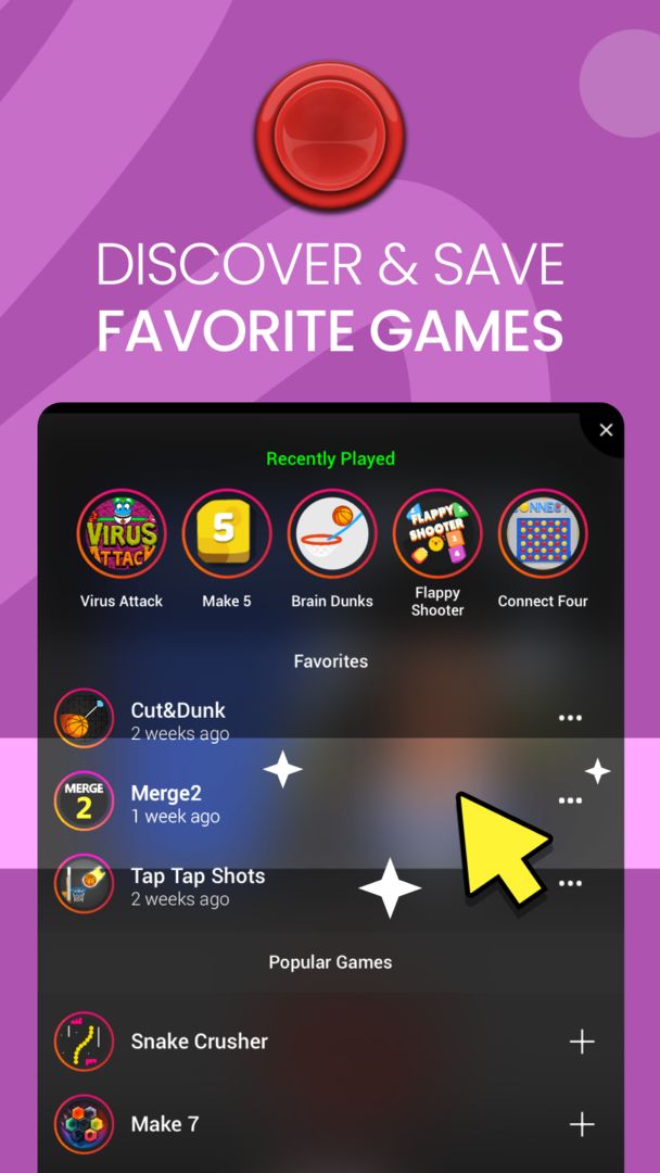 Screenshot of Bored Button - Play Pass Games