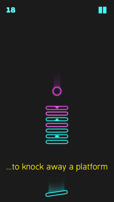 Neon Descent Game Screenshot