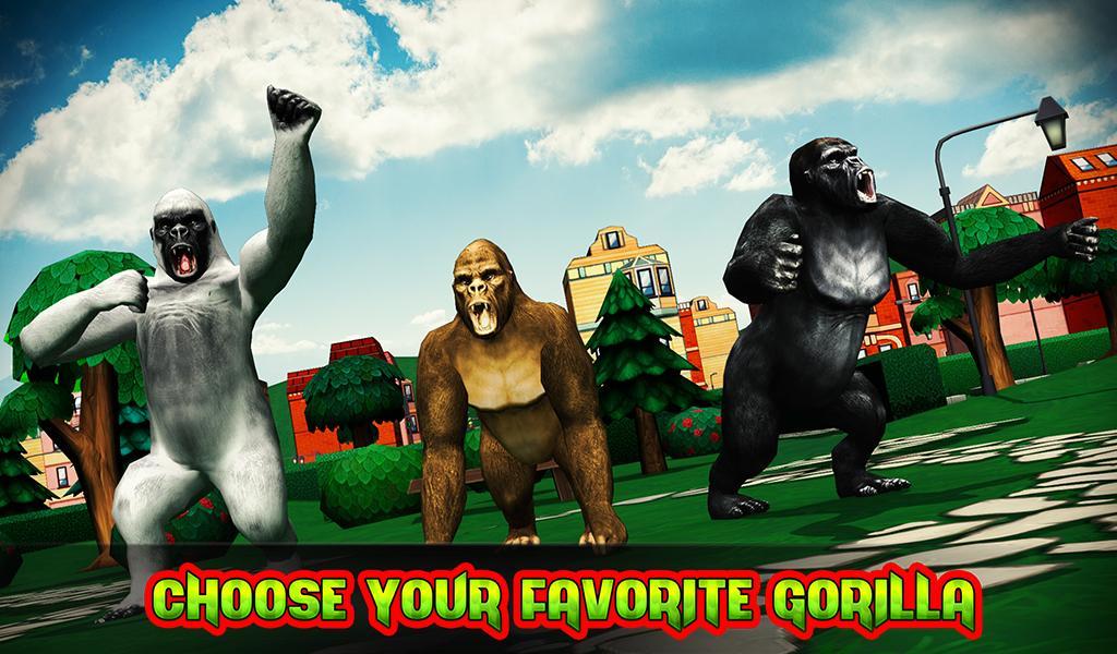 Ultimate Gorilla Rampage 3D ภาพหน้าจอเกม