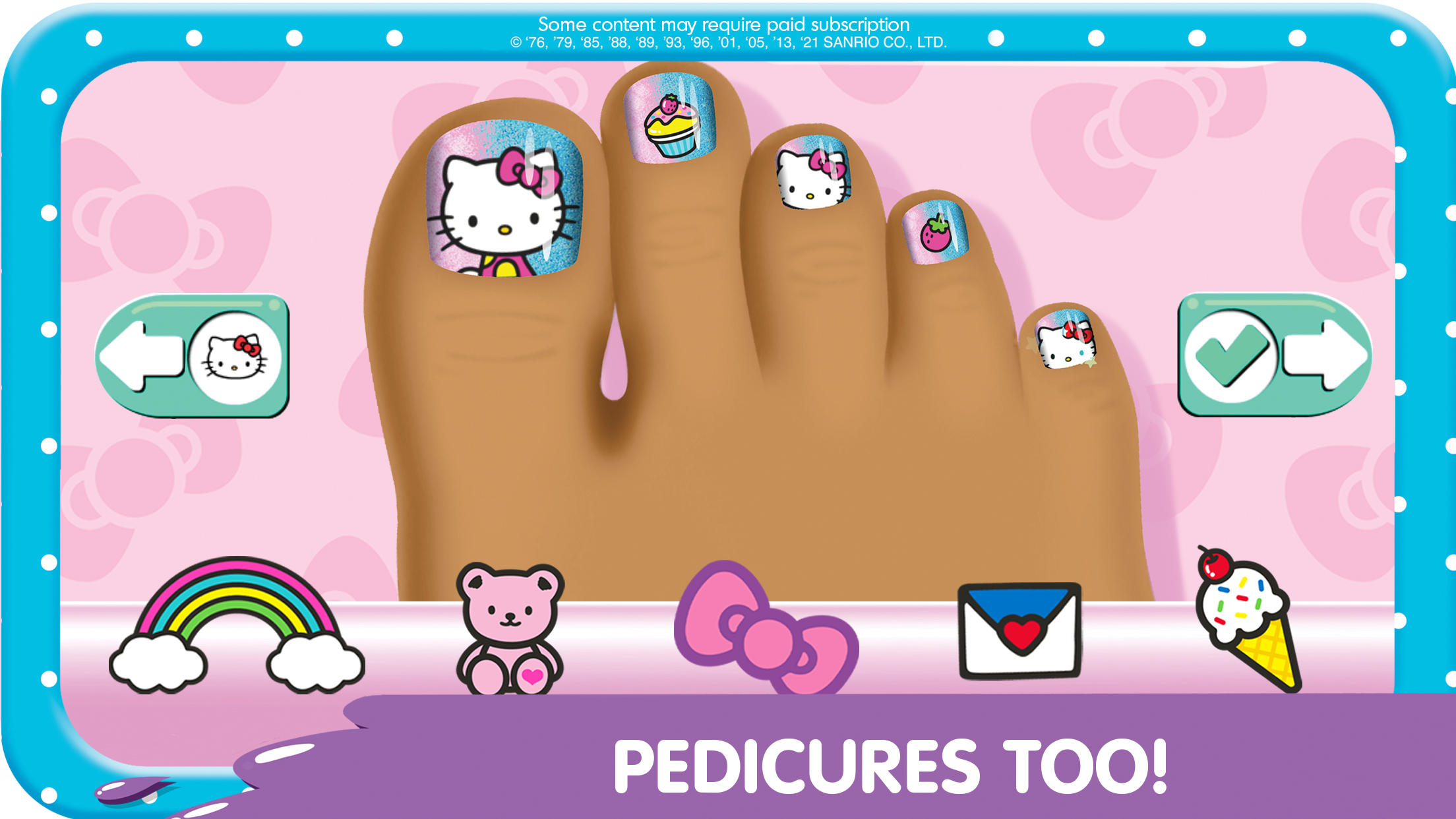 Hello Kitty Nail Salon Game Screenshot